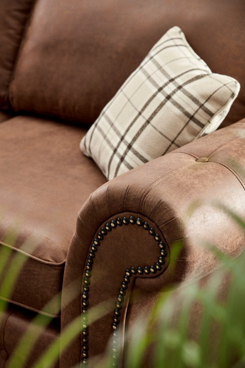 Sunningdale Faux Leather 3 Seater Sofa - Image 6