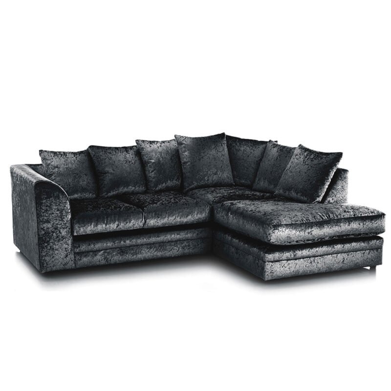 Tarriro Crushed Velvet Corner Sofa - Image 4