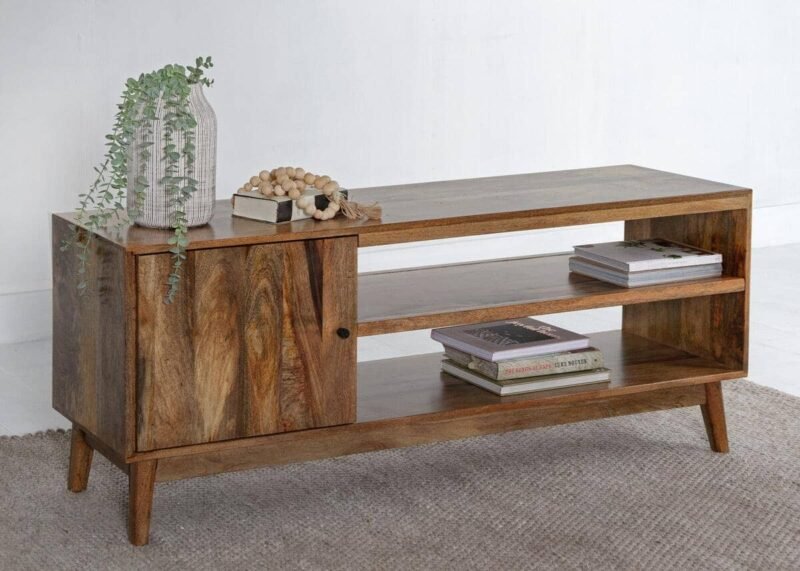 Jarda TV Unit with 1 door and open shelf - Image 3