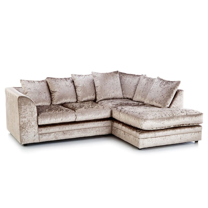 Tarriro Crushed Velvet Corner Sofa - Image 2