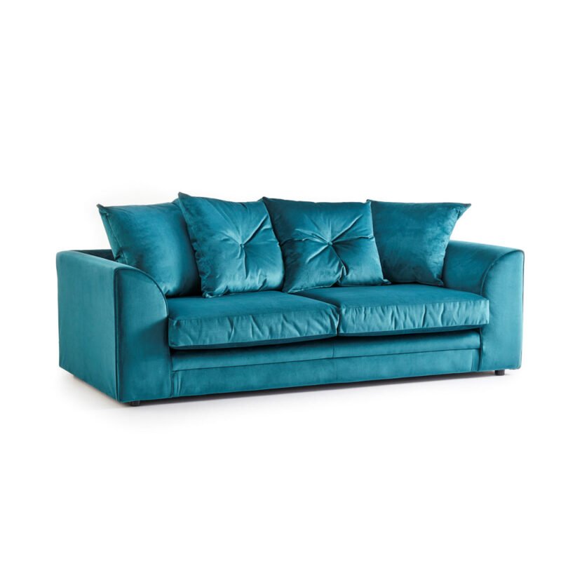 Belvedere Soft Velvet 3 Seater Sofa - Image 4