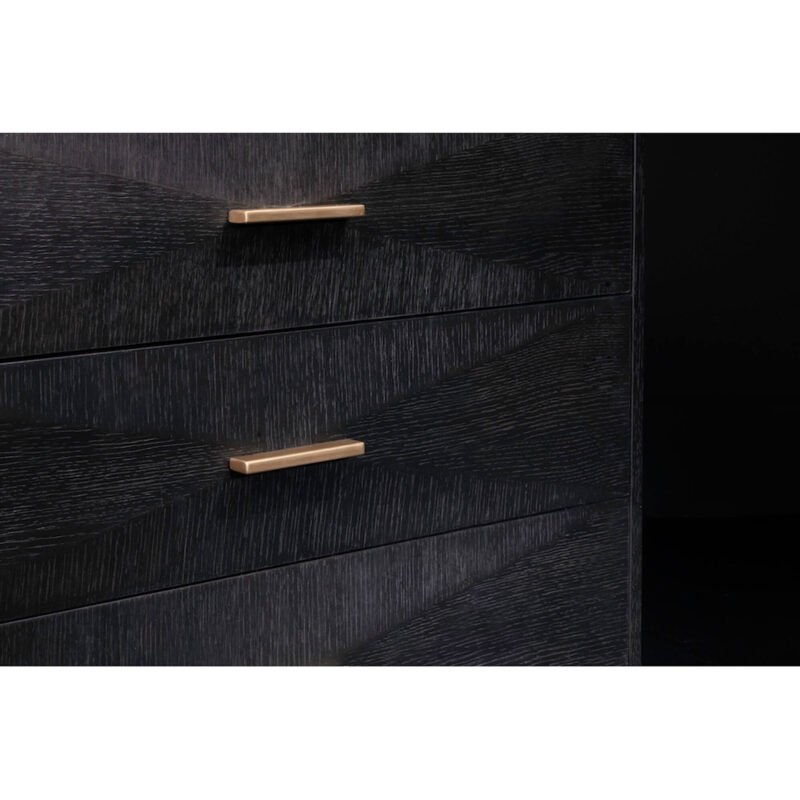 Forrest 3 Drawer Nightstand, Onyx Oak - Image 3
