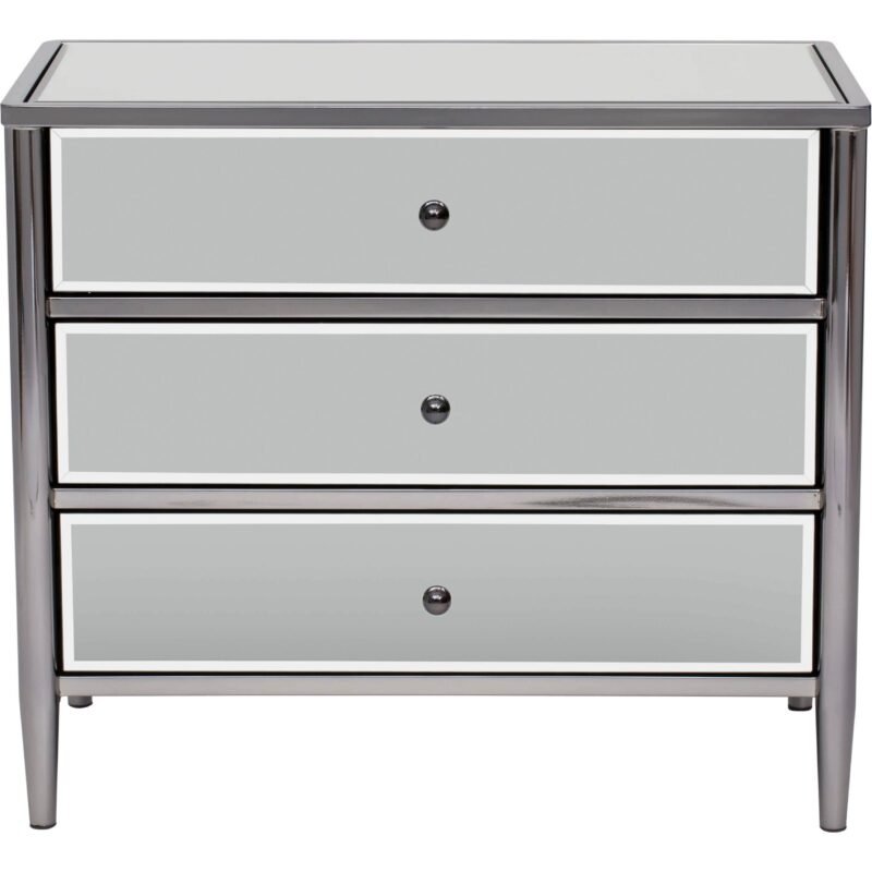 Hollywood Black Nickel Metal Chest, Medium - Image 2