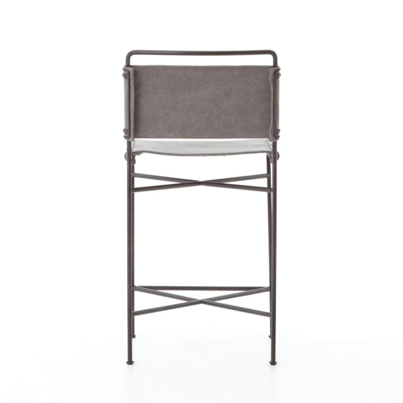 Wharton Bar & Counter Stool, Stonewash Grey, Set of 2 - Image 4